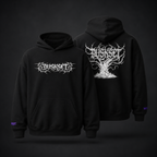 DUSKSET Unisex After Dark Graphic Hoodie — front, styled product shot