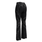 DUSKSET Women’s Nightform Flare Leggings worn by model — side