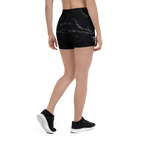 DUSKSET Women’s Nightform Shorts worn by model — front angle