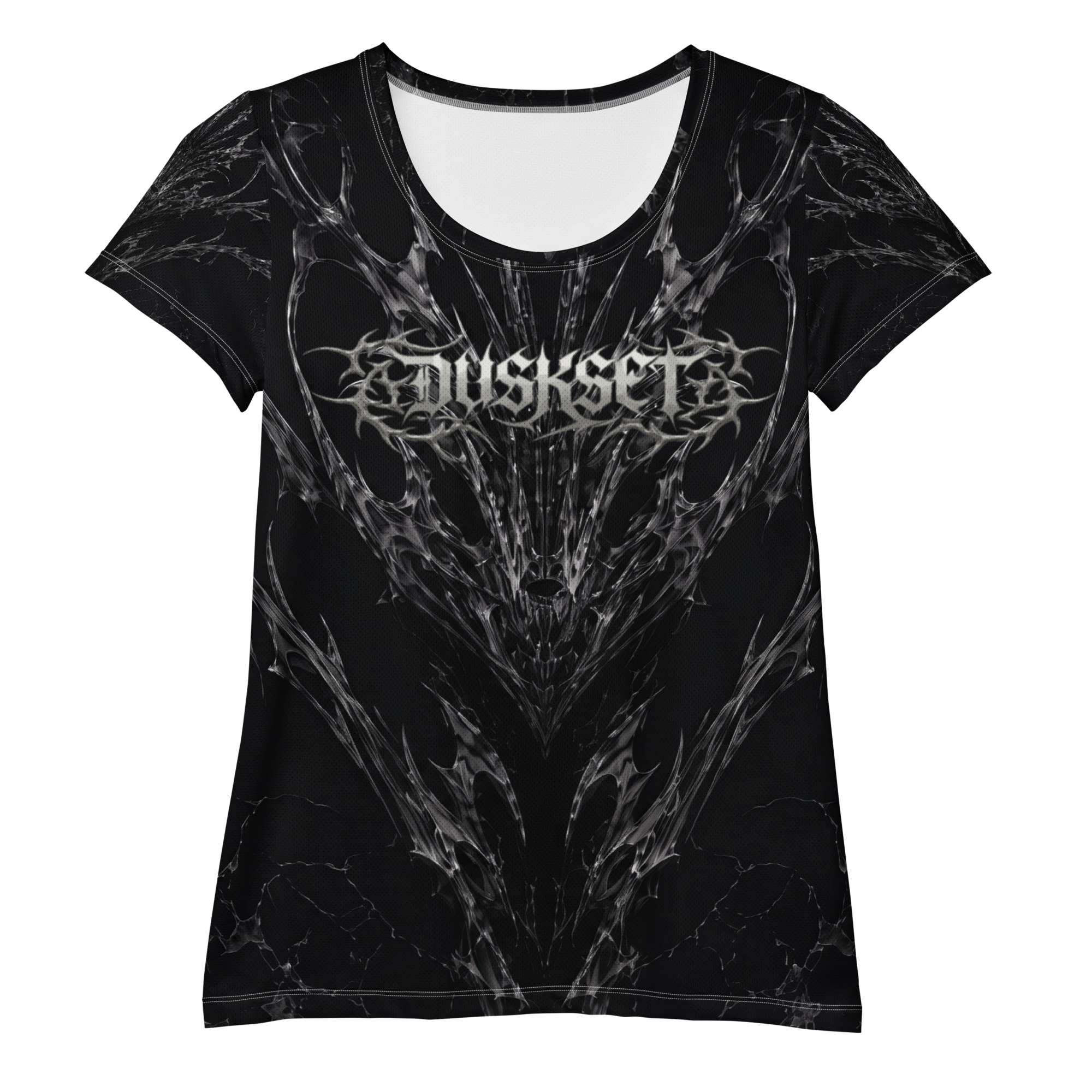 DUSKSET Women’s Nightform Athletic Tee — front view