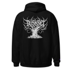 DUSKSET Unisex After Dark Graphic Hoodie — back view with graphic print